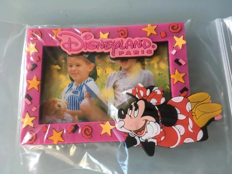 Magnet cadre photo minnie - disney disneyland paris - neuf